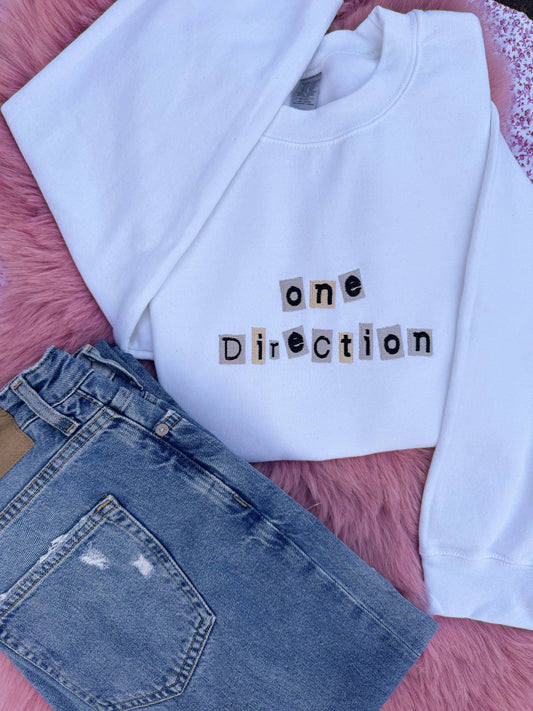 One Direction Retro Sweatshirt, M | Ready To Ship