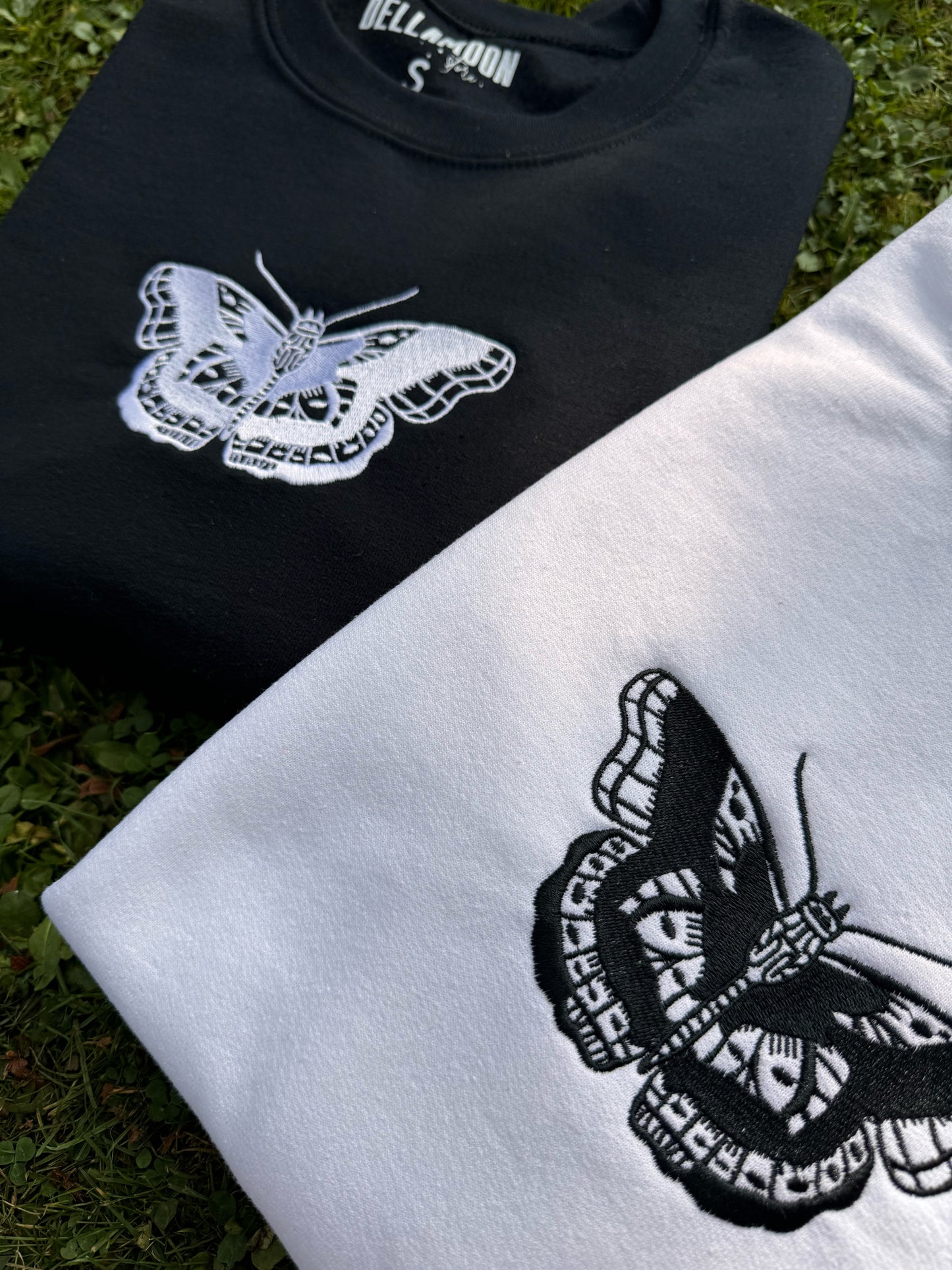 Butterfly Black Crewneck / T-Shirt