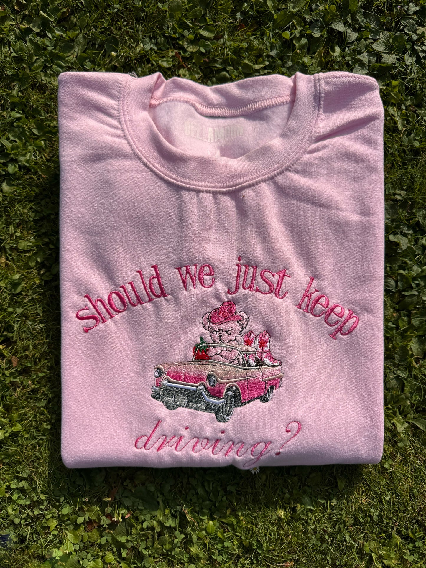 Keep Driving Bear Crewneck