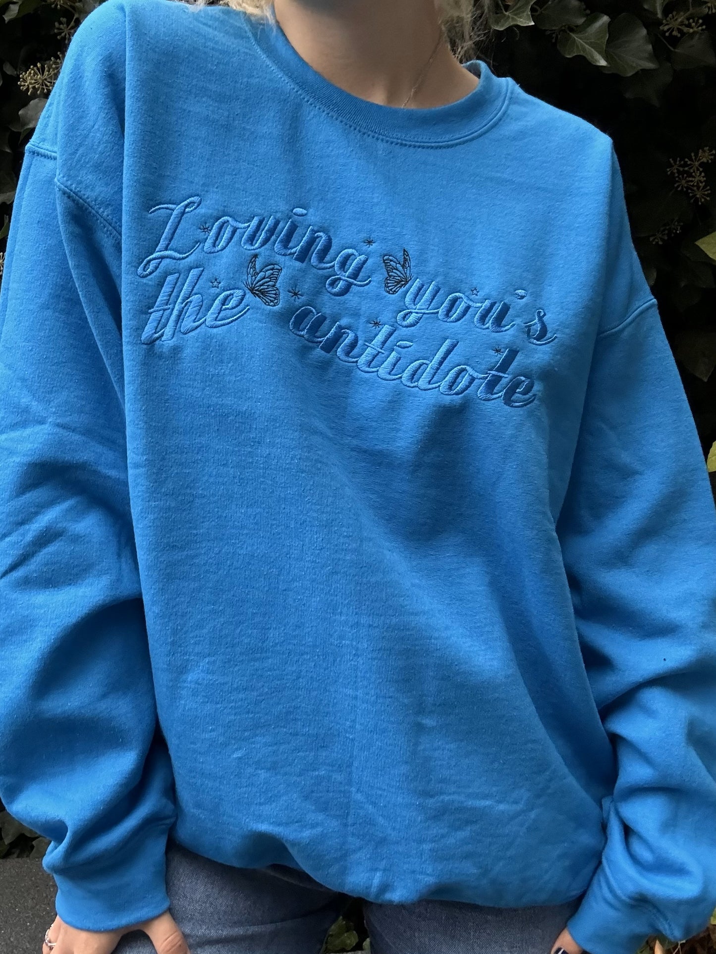 Golden Lyrics Crewneck, L | Ready To Ship