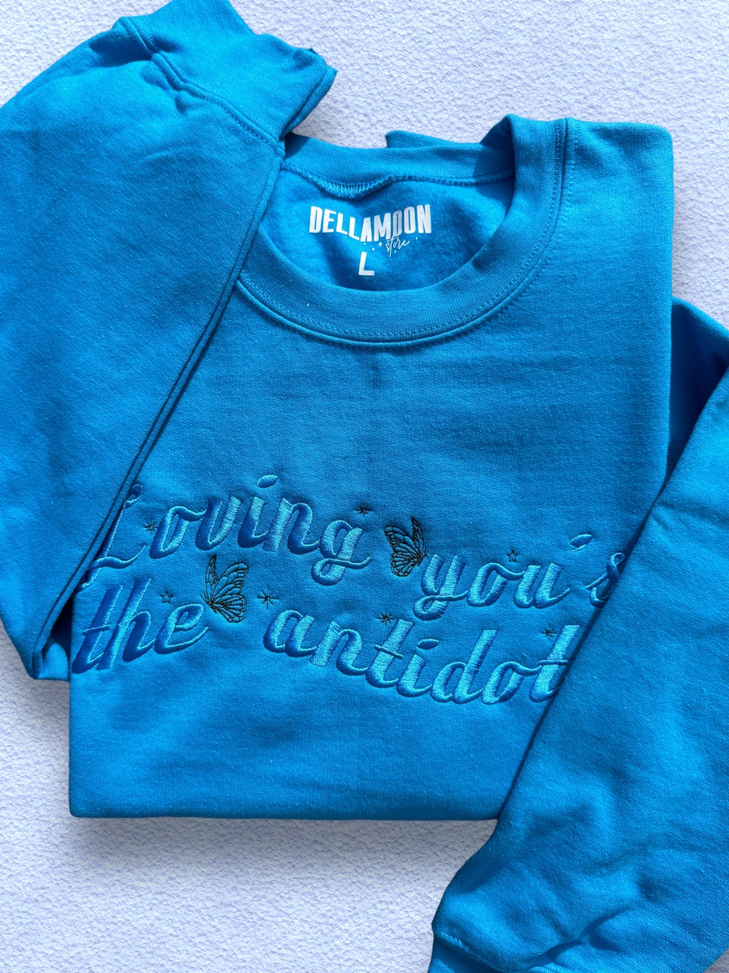Golden Lyrics Crewneck, L | Ready To Ship