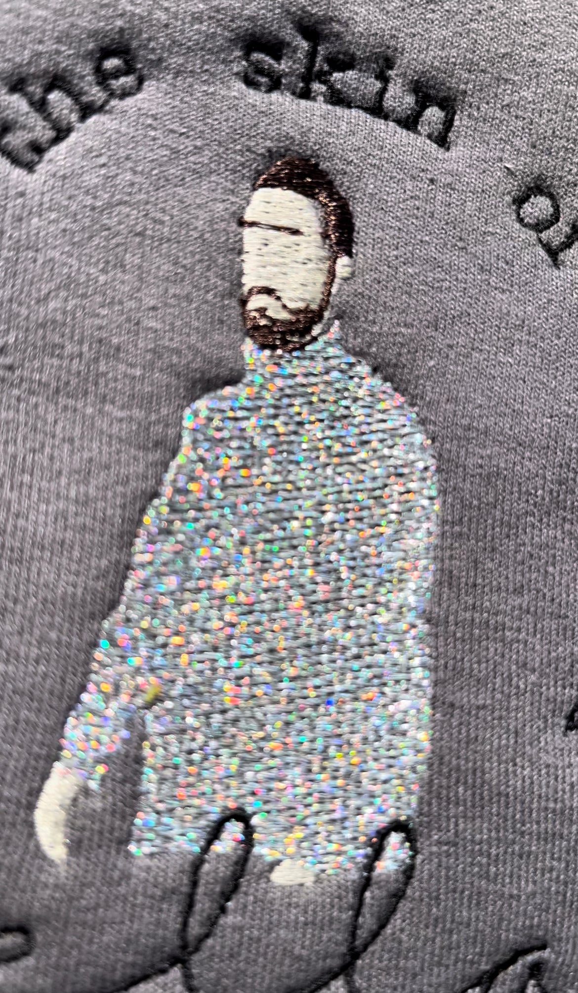 Skin Of A Killer Glitter Crewneck, M | Ready To Ship