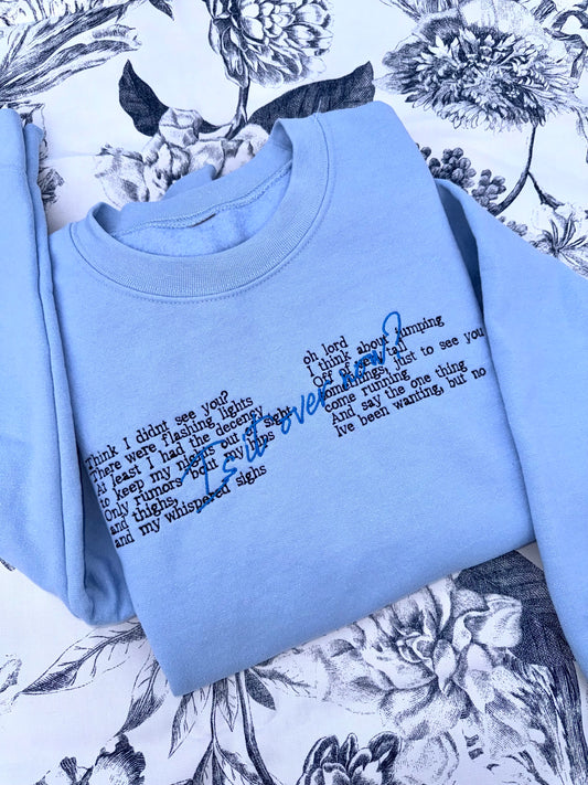 Is It Over Now Crewneck, XL | Ready To Ship