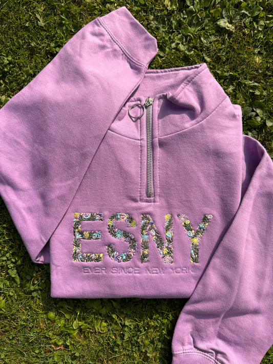 ESNY Cropped Zip Crewneck, M | Ready To Ship