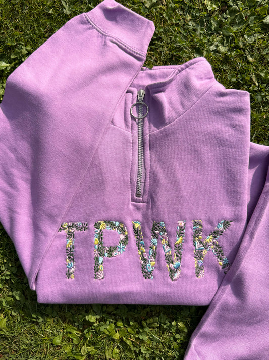 TPWK Cropped Zip Hoodie