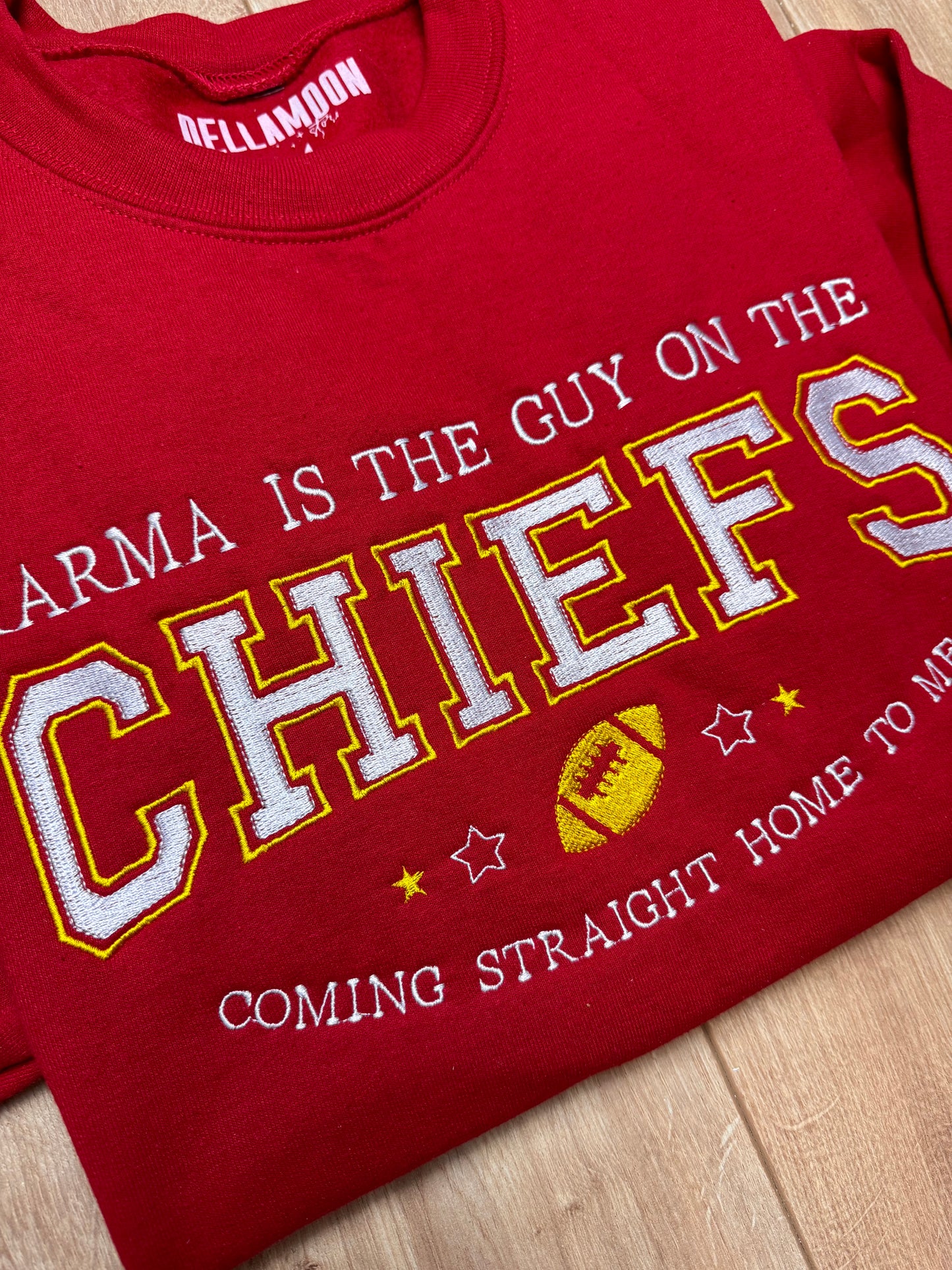 Karma is the guy on the Chiefs Sweatshirt / Hoodie