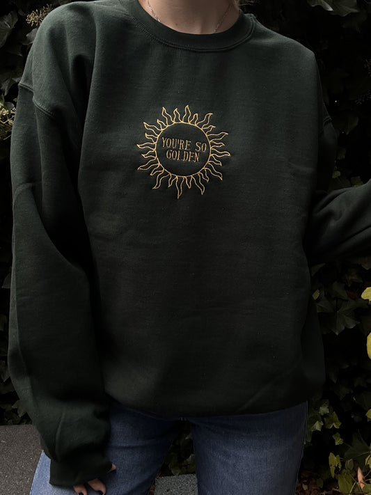 Golden Sun Crewneck, M | Ready To Ship