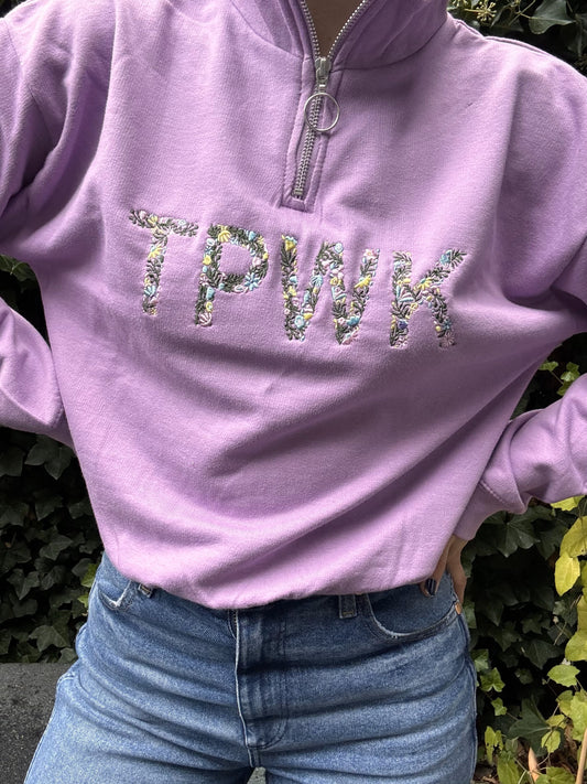 TPWK Cropped Zip Hoodie