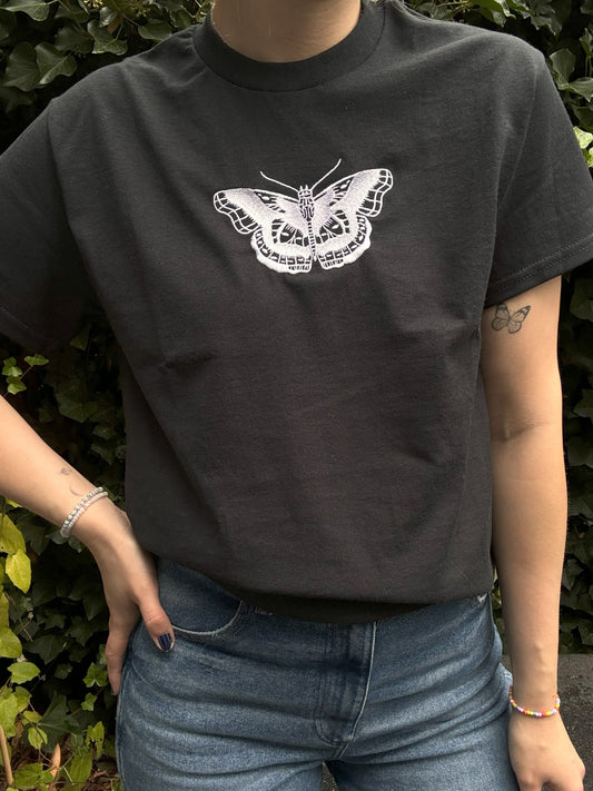 Butterfly Black Crewneck / T-Shirt