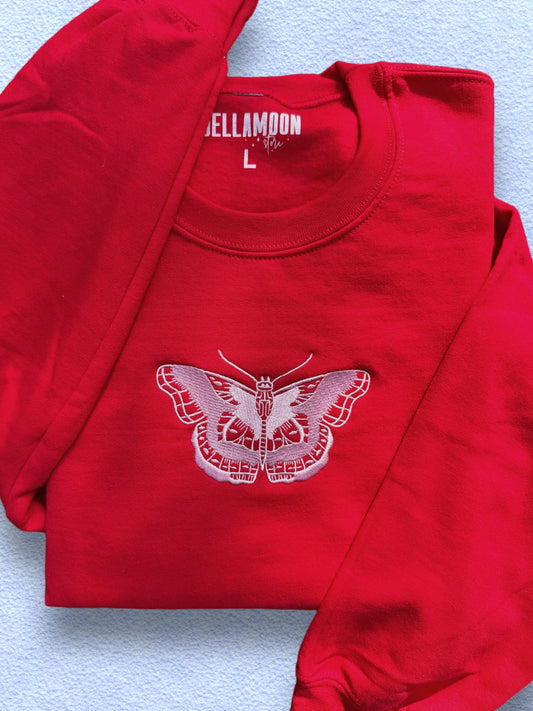 Butterfly Crewneck Red