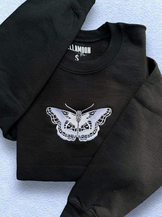 Butterfly Black Crewneck / T-Shirt