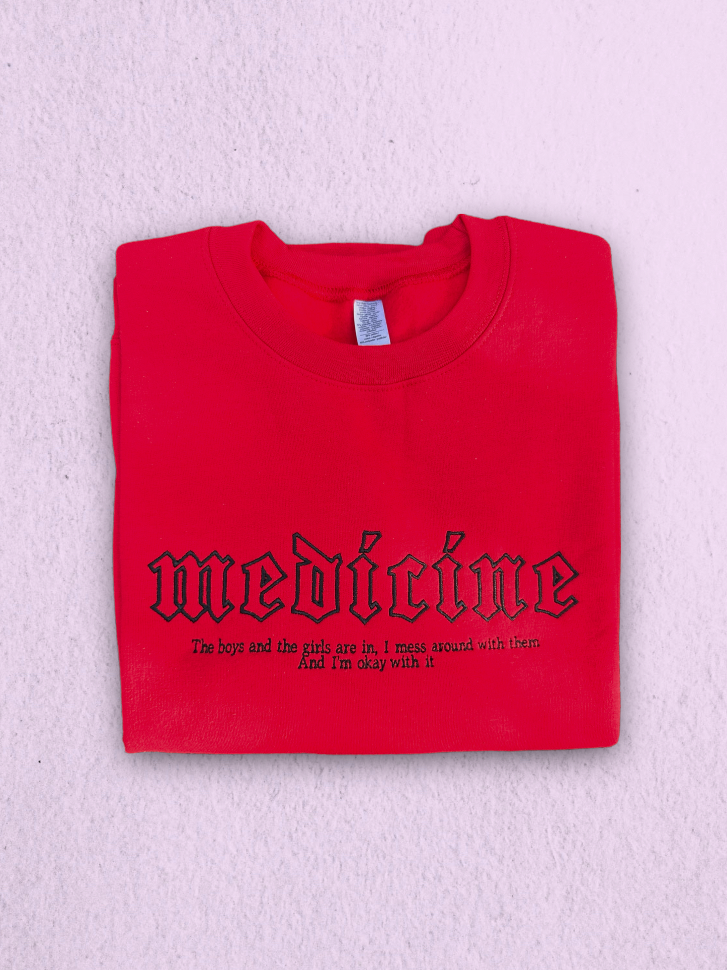 Medicine Crewneck Red